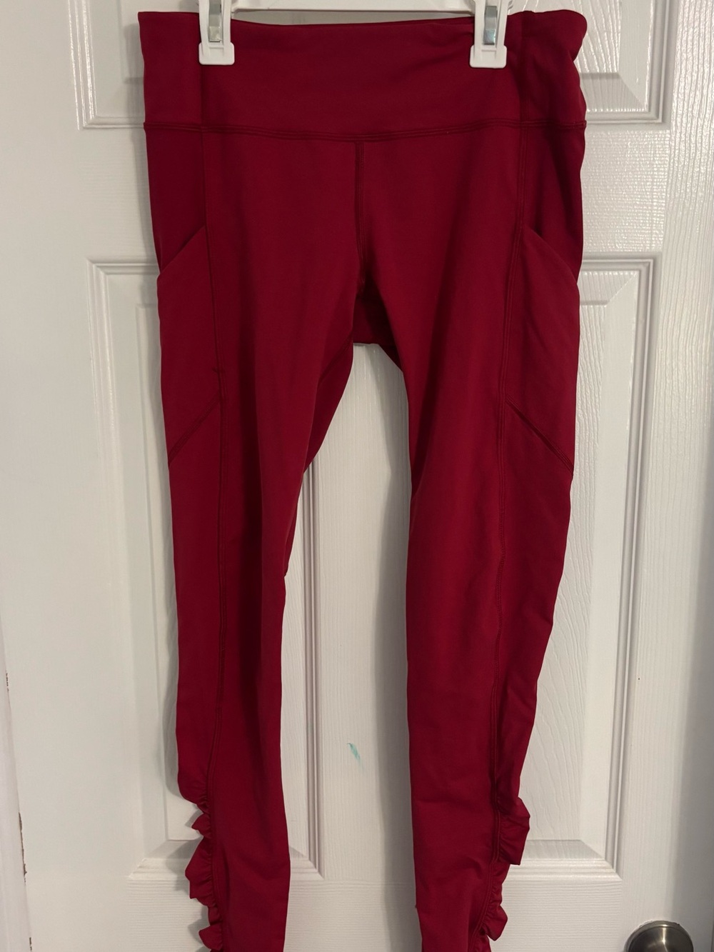 Lululemon Leggings with ruffles- unique!
